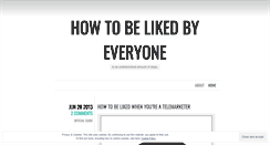 Desktop Screenshot of likedbyeveryone.wordpress.com