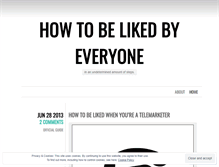 Tablet Screenshot of likedbyeveryone.wordpress.com