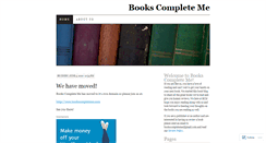 Desktop Screenshot of bookscompleteme.wordpress.com