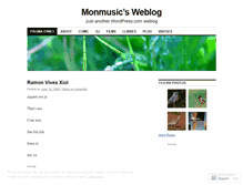 Tablet Screenshot of monmusic.wordpress.com