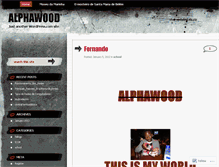 Tablet Screenshot of alphawood.wordpress.com