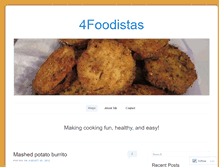 Tablet Screenshot of 4foodistas.wordpress.com
