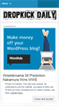 Mobile Screenshot of dropkickdaily.wordpress.com
