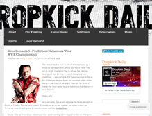 Tablet Screenshot of dropkickdaily.wordpress.com