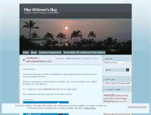 Tablet Screenshot of mikewhitmore.wordpress.com