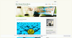Desktop Screenshot of hisfreshwind.wordpress.com