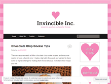 Tablet Screenshot of invincibleinc.wordpress.com