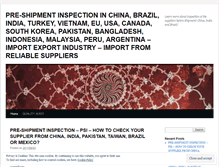 Tablet Screenshot of inspectionchina.wordpress.com