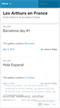 Mobile Screenshot of lesarthursenfrance.wordpress.com
