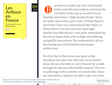 Tablet Screenshot of lesarthursenfrance.wordpress.com