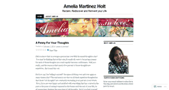 Desktop Screenshot of ameliaholt.wordpress.com