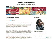 Tablet Screenshot of ameliaholt.wordpress.com