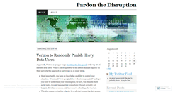 Desktop Screenshot of pardonthedisruption.wordpress.com