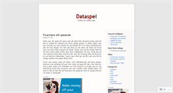 Desktop Screenshot of dataspel.wordpress.com