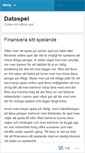 Mobile Screenshot of dataspel.wordpress.com