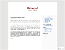 Tablet Screenshot of dataspel.wordpress.com