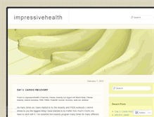 Tablet Screenshot of impressivehealth.wordpress.com