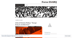 Desktop Screenshot of forosesarq.wordpress.com