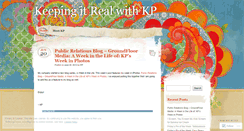 Desktop Screenshot of keepingitrealwithkp.wordpress.com