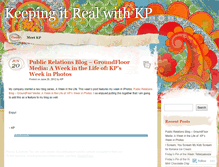 Tablet Screenshot of keepingitrealwithkp.wordpress.com