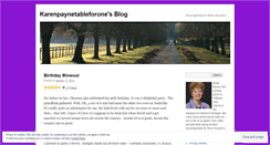 Desktop Screenshot of karenpaynetableforone.wordpress.com