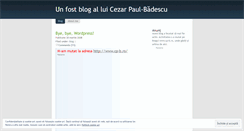 Desktop Screenshot of cezarpaul.wordpress.com