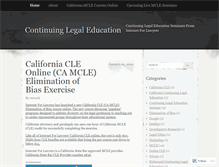 Tablet Screenshot of continuinglegaleducation.wordpress.com