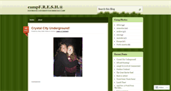 Desktop Screenshot of campfresh.wordpress.com