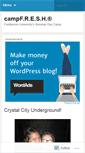 Mobile Screenshot of campfresh.wordpress.com