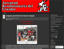 Tablet Screenshot of jrecuador.wordpress.com