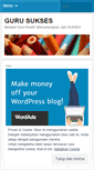 Mobile Screenshot of gurusukses.wordpress.com