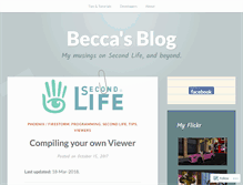 Tablet Screenshot of beccapet.wordpress.com