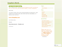 Tablet Screenshot of deepika2100.wordpress.com