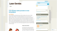 Desktop Screenshot of aboutlaserdentist.wordpress.com