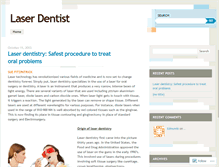 Tablet Screenshot of aboutlaserdentist.wordpress.com