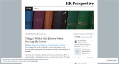 Desktop Screenshot of hrperspective.wordpress.com