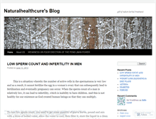 Tablet Screenshot of naturalhealthcure.wordpress.com