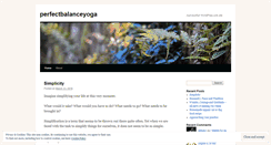 Desktop Screenshot of perfectbalanceyoga.wordpress.com