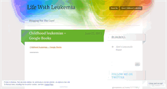 Desktop Screenshot of lifewithleukemia.wordpress.com