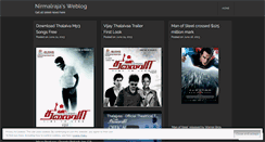 Desktop Screenshot of nirmalraja.wordpress.com