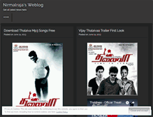 Tablet Screenshot of nirmalraja.wordpress.com