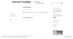 Desktop Screenshot of honesttoddler.wordpress.com