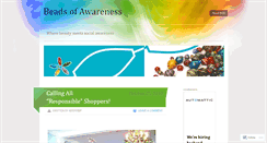 Desktop Screenshot of beadsofawareness.wordpress.com