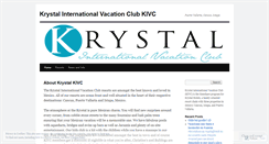 Desktop Screenshot of krystalinternationalvacationclubkivc.wordpress.com