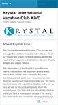 Mobile Screenshot of krystalinternationalvacationclubkivc.wordpress.com