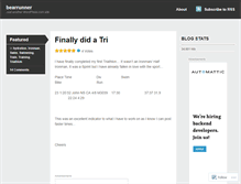 Tablet Screenshot of bearrunner.wordpress.com