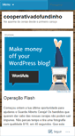 Mobile Screenshot of cooperativadofundinho.wordpress.com