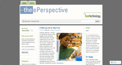 Desktop Screenshot of foodtecheperspective.wordpress.com