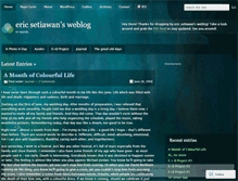 Tablet Screenshot of ericsetiawan.wordpress.com