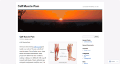 Desktop Screenshot of calfmusclepain.wordpress.com